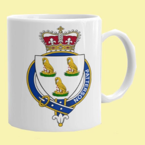 Image 2 of Your English Coat of Arms Surname Double Sided Ceramic Mugs Set of 2