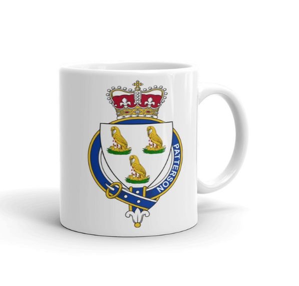 Image 3 of Your English Coat of Arms Surname Double Sided Ceramic Mugs Set of 2