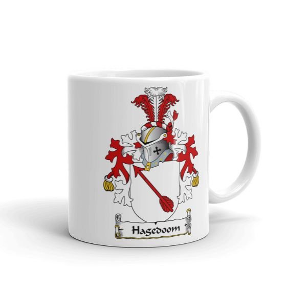 Image 1 of Your Dutch Coat of Arms Surname Double Sided Ceramic Mugs Set of 2
