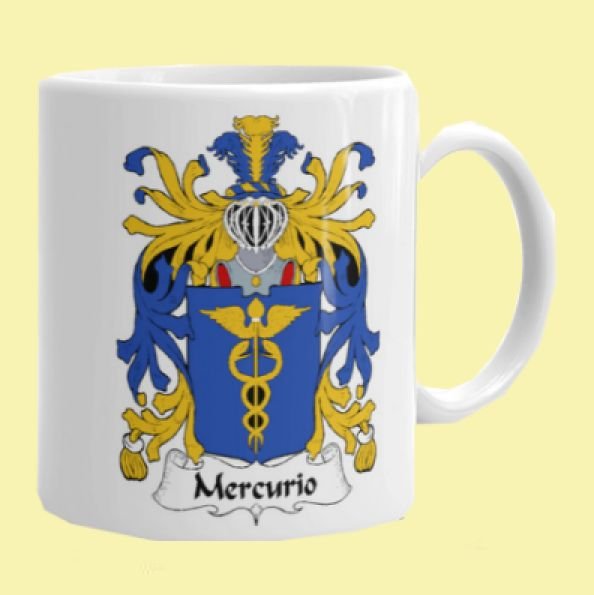 Image 0 of Your Italian Coat of Arms Surname Double Sided Ceramic Mugs Set of 2
