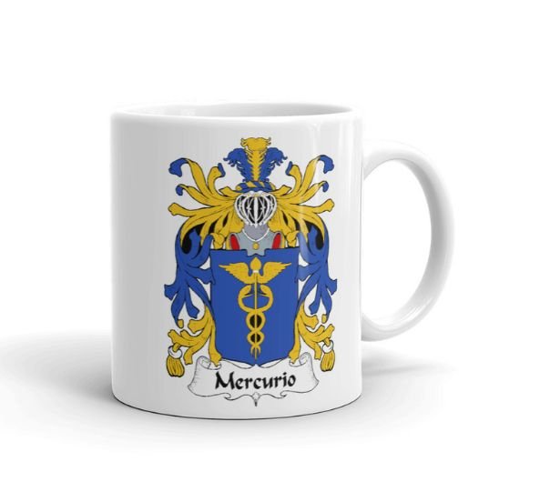 Image 1 of Your Italian Coat of Arms Surname Double Sided Ceramic Mugs Set of 2