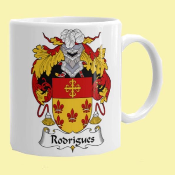 Image 0 of Your Spanish Coat of Arms Surname Double Sided Ceramic Mugs Set of 2