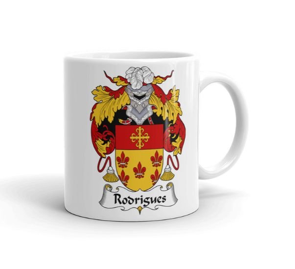 Image 1 of Your Spanish Coat of Arms Surname Double Sided Ceramic Mugs Set of 2