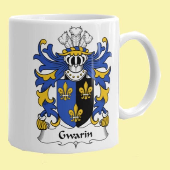 Image 0 of Your Welsh Coat of Arms Surname Double Sided Ceramic Mugs Set of 2