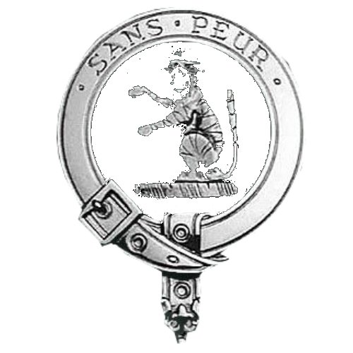 Image 1 of Sutherland Clan Badge Polished Sterling Silver Sutherland Clan Crest