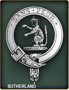 Image 2 of Sutherland Clan Badge Polished Sterling Silver Sutherland Clan Crest