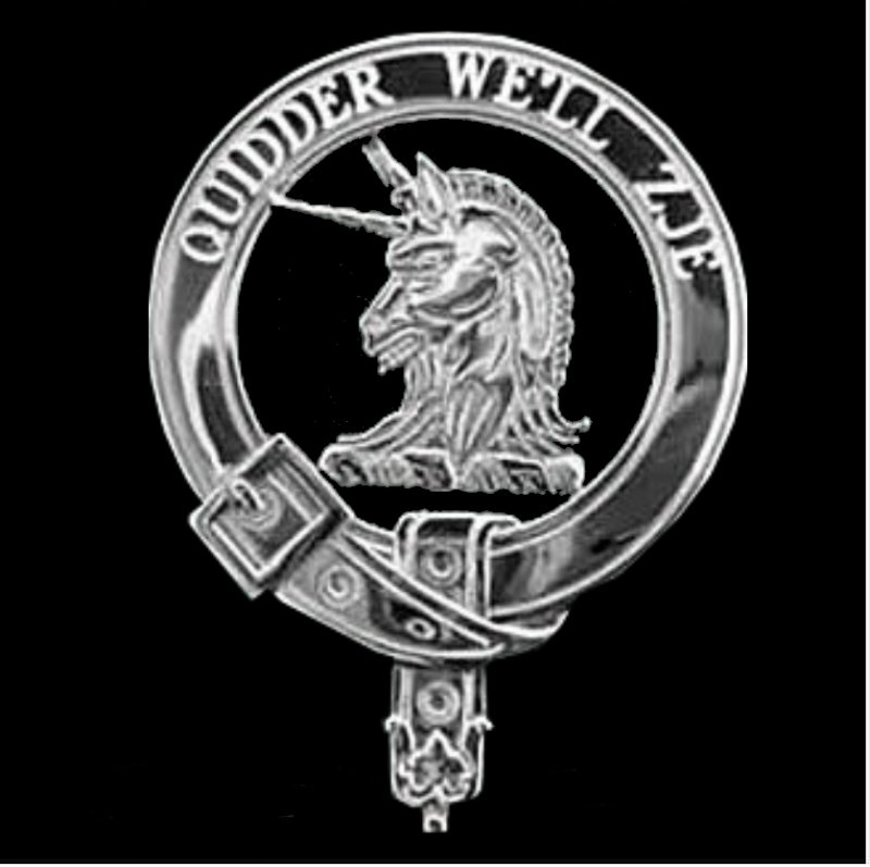 Image 0 of Stewart Of Appin Clan Badge Polished Sterling Silver Stewart Of Appin Clan Crest