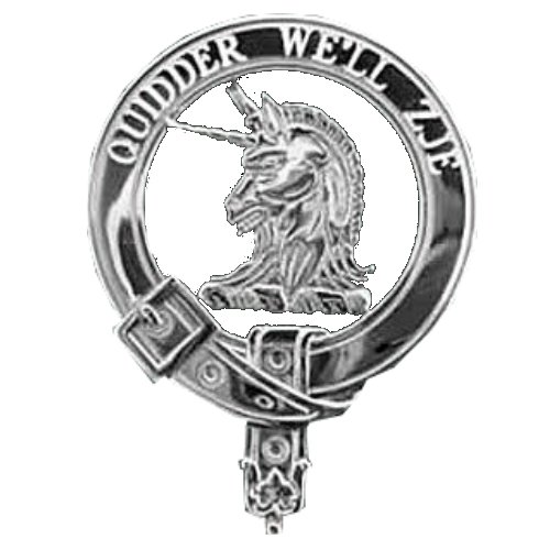 Image 1 of Stewart Of Appin Clan Badge Polished Sterling Silver Stewart Of Appin Clan Crest