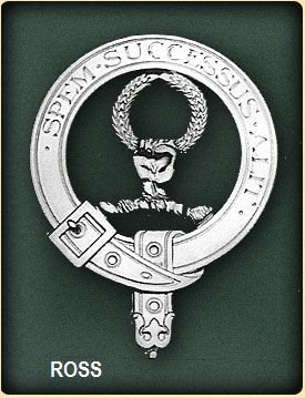 Image 2 of Ross Clan Badge Polished Sterling Silver Ross Clan Crest