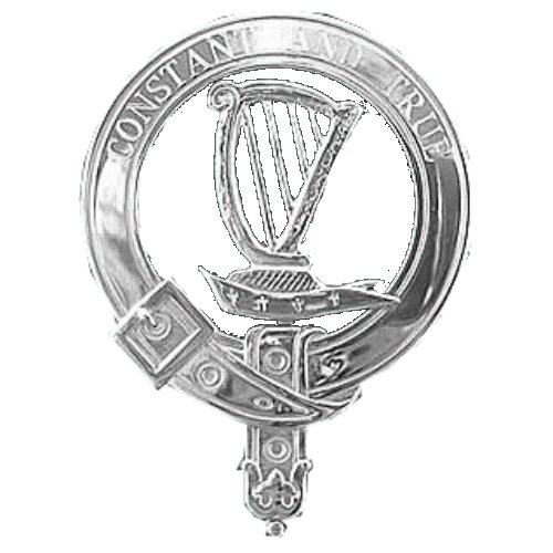 Image 1 of Rose Clan Badge Polished Sterling Silver Rose Clan Crest