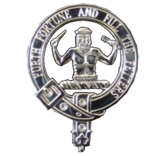 Image 3 of Murray Clan Badge Polished Sterling Silver Murray Clan Crest