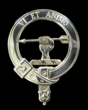 Image 0 of McCullough Badge Polished Sterling Silver McCullough Crest