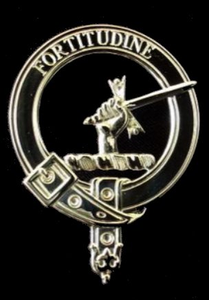 Image 0 of MacRae Clan Badge Polished Sterling Silver MacRae Clan Crest