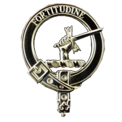 Image 1 of MacRae Clan Badge Polished Sterling Silver MacRae Clan Crest