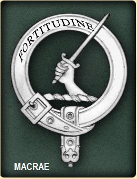 Image 2 of MacRae Clan Badge Polished Sterling Silver MacRae Clan Crest