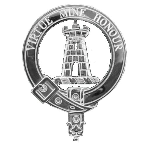Image 1 of MacLean Clan Badge Polished Sterling Silver MacLean Clan Crest