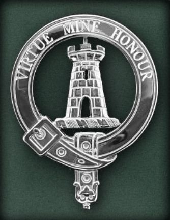 Image 2 of MacLean Clan Badge Polished Sterling Silver MacLean Clan Crest