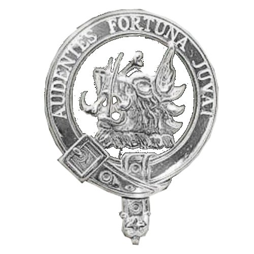 Image 1 of MacKinnon Clan Badge Polished Sterling Silver MacKinnon Clan Crest