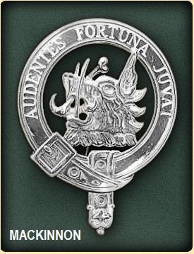 Image 2 of MacKinnon Clan Badge Polished Sterling Silver MacKinnon Clan Crest