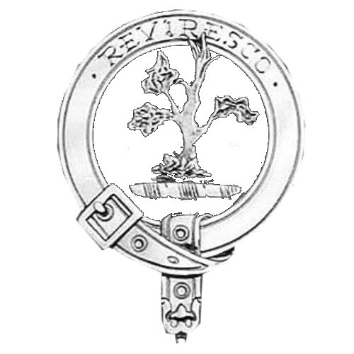 Image 4 of MacEwen Clan Badge Polished Sterling Silver MacEwen Clan Crest