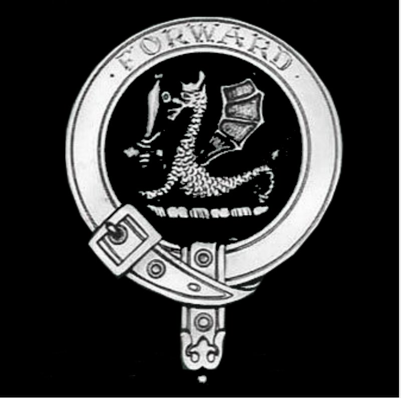 Image 0 of MacBeth Clan Badge Polished Sterling Silver MacBeth Clan Crest