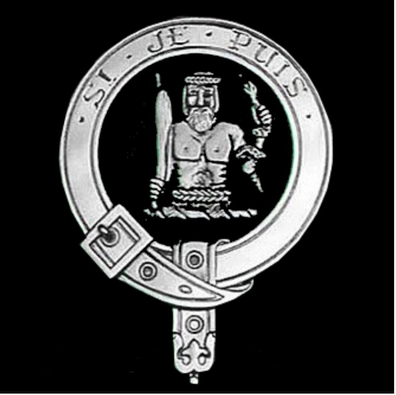 Image 0 of Livingstone Clan Badge Polished Sterling Silver Livingstone Clan Crest