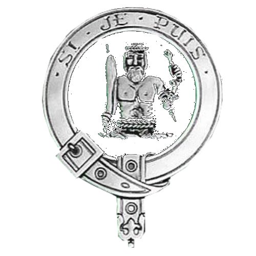 Image 1 of Livingstone Clan Badge Polished Sterling Silver Livingstone Clan Crest
