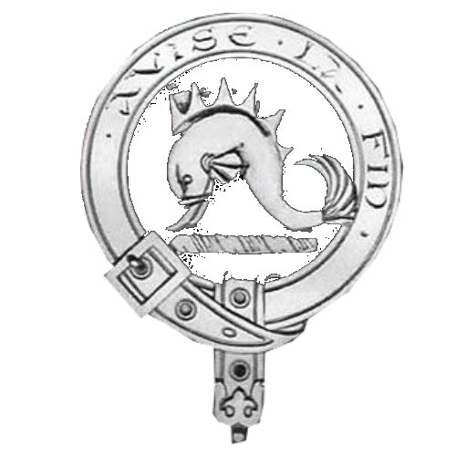 Image 1 of Kennedy Clan Badge Polished Sterling Silver Kennedy Clan Crest
