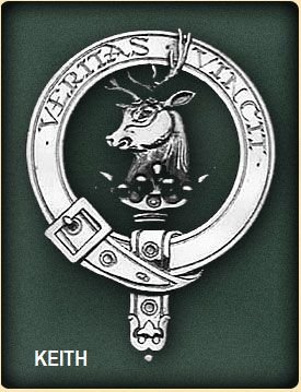 Image 2 of Keith Clan Badge Polished Sterling Silver Keith Clan Crest