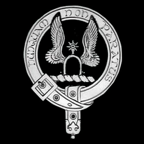 Image 0 of Johnston Clan Badge Polished Sterling Silver Johnston Clan Crest
