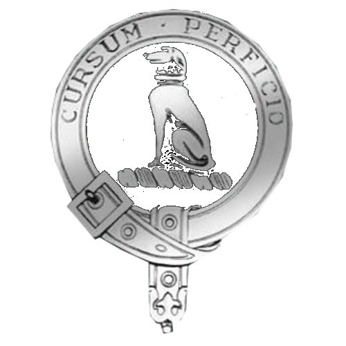 Image 1 of Hunter Clan Badge Polished Sterling Silver Hunter Clan Crest