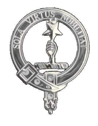 Image 1 of Henderson Clan Badge Polished Sterling Silver Henderson Clan Crest