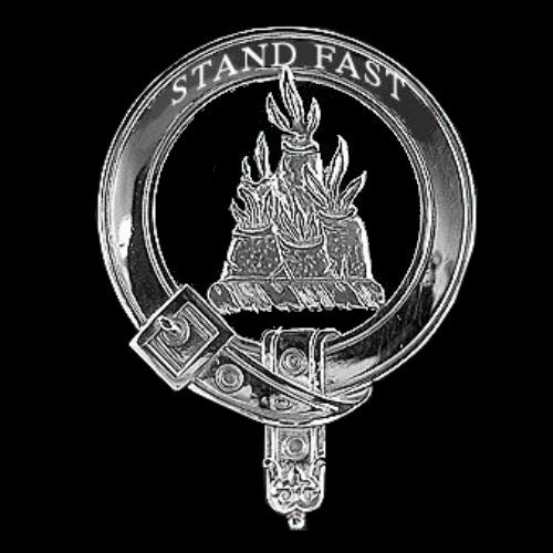 Image 0 of Grant Clan Badge Polished Sterling Silver Grant Clan Crest