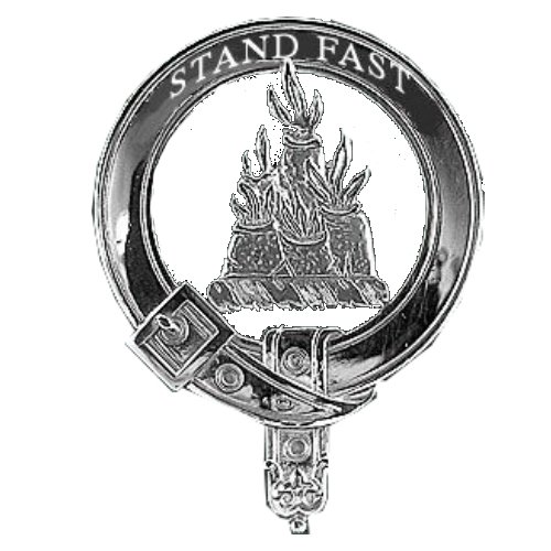 Image 1 of Grant Clan Badge Polished Sterling Silver Grant Clan Crest