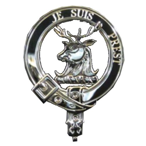 Image 1 of Fraser Of Lovat Clan Badge Polished Sterling Silver Fraser Clan Crest