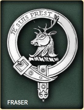 Image 2 of Fraser Of Lovat Clan Badge Polished Sterling Silver Fraser Clan Crest