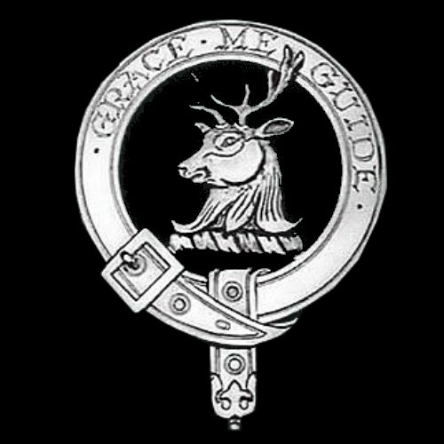 Image 0 of Forbes Clan Badge Polished Sterling Silver Forbes Clan Crest