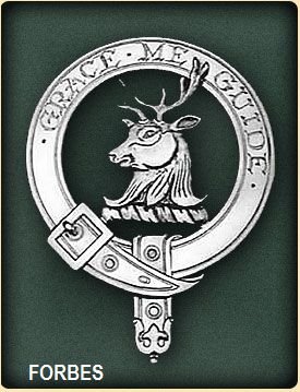 Image 2 of Forbes Clan Badge Polished Sterling Silver Forbes Clan Crest