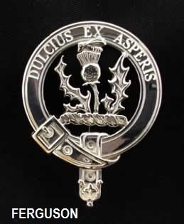 Image 2 of Ferguson Clan Badge Polished Sterling Silver Ferguson Clan Crest