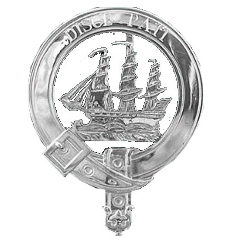 Image 1 of Duncan Clan Badge Polished Sterling Silver Duncan Clan Crest