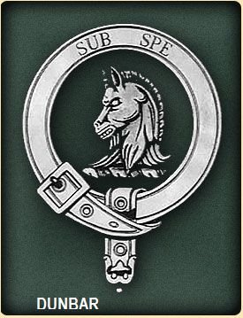 Image 2 of Dunbar Clan Badge Polished Sterling Silver Dunbar Clan Crest