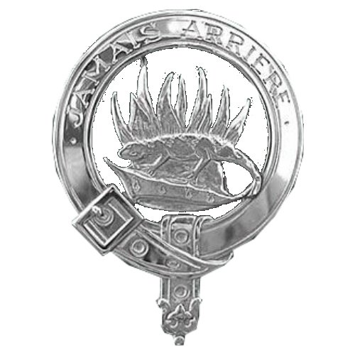 Image 1 of Douglas Clan Badge Polished Sterling Silver Douglas Clan Crest