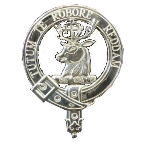 Image 1 of Crawford Clan Badge Polished Sterling Silver Crawford Clan Crest