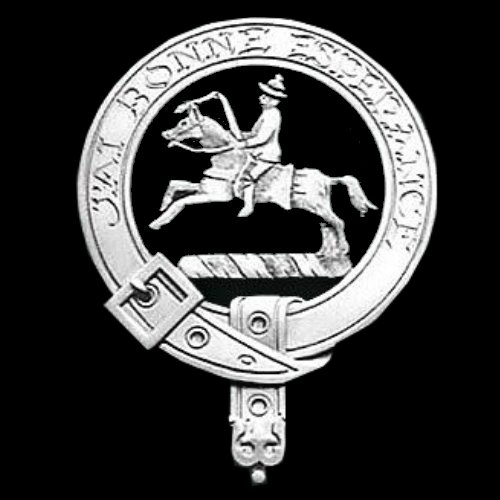 Image 0 of Craig Clan Badge Polished Sterling Silver Craig Clan Crest