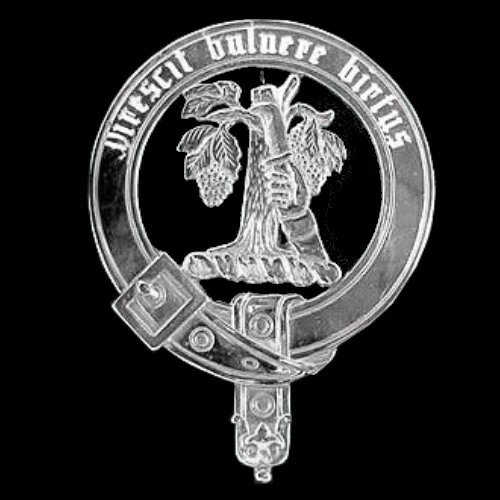 Image 0 of Burnett Badge Polished Sterling Silver Burnett Crest