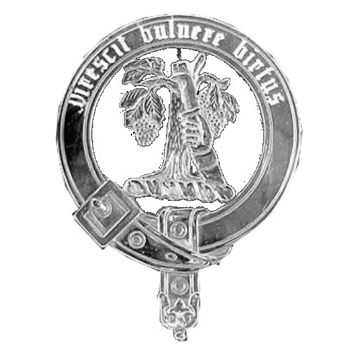 Image 1 of Burnett Badge Polished Sterling Silver Burnett Crest