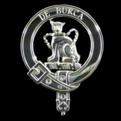 Image 0 of Burke Badge Polished Sterling Silver Burke Crest