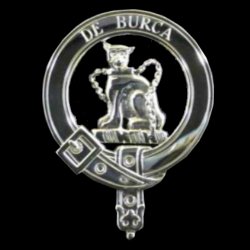 Burke Badge Polished Sterling Silver Burke Crest