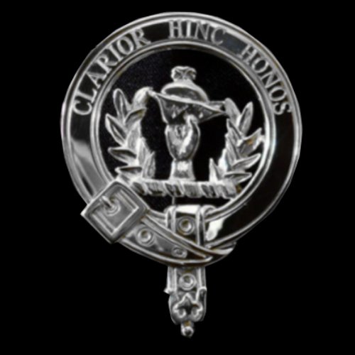 Image 0 of Buchanan Clan Badge Polished Sterling Silver Buchanan Clan Crest