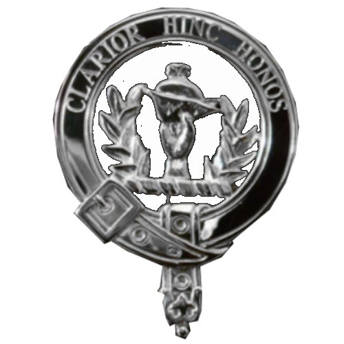 Image 1 of Buchanan Clan Badge Polished Sterling Silver Buchanan Clan Crest